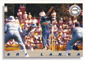 1993-94 Futera International Cricket #92 Sri Lanka Front