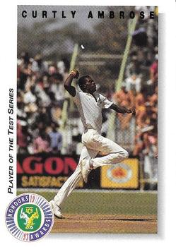 1993-94 Futera International Cricket - Honours Awards #114 Curtly Ambrose Front