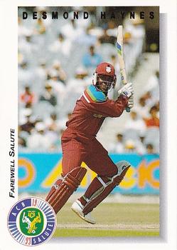 1993-94 Futera International Cricket - Honours Awards #115 Desmond Haynes Front
