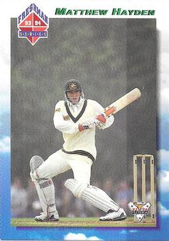 1993-94 Futera International Cricket - Freshman Series #121 Matthew Hayden Front