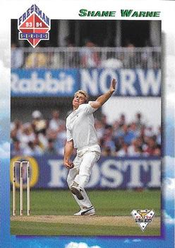 1993-94 Futera International Cricket - Freshman Series #123 Shane Warne Front