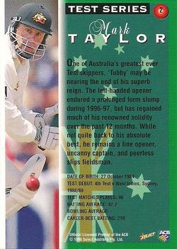 1998-99 Select Tradition Hobby Exclusive #2 Mark Taylor Back