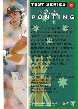1998-99 Select Tradition Hobby Exclusive #7 Ricky Ponting Back