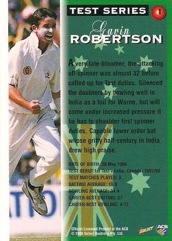 1998-99 Select Tradition Hobby Exclusive #8 Gavin Robertson Back
