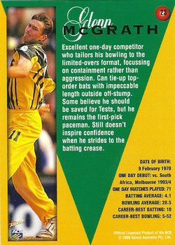 1998-99 Select Tradition Hobby Exclusive #23 Glenn McGrath Back