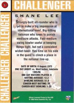 1998-99 Select Tradition Hobby Exclusive #39 Shane Lee Back