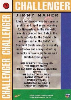 1998-99 Select Tradition Hobby Exclusive #46 Jimmy Maher Back
