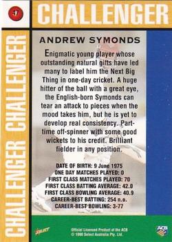 1998-99 Select Tradition Hobby Exclusive #47 Andrew Symonds Back