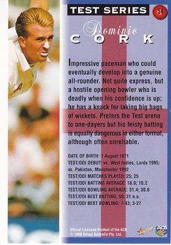 1998-99 Select Tradition Hobby Exclusive #54 Dominic Cork Back