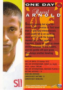 1998-99 Select Tradition Hobby Exclusive #83 Russel Arnold Back