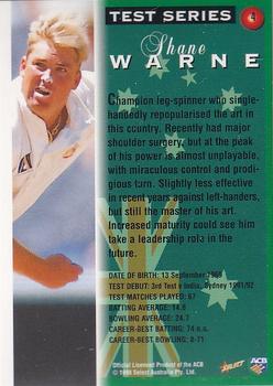 1998-99 Select Tradition Hobby Exclusive - Gold Parallel #4 Shane Warne Back