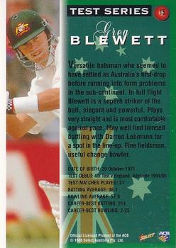 1998-99 Select Tradition Hobby Exclusive - Gold Parallel #15 Greg Blewett Back