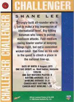 1998-99 Select Tradition Hobby Exclusive - Gold Parallel #39 Shane Lee Back