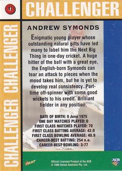 1998-99 Select Tradition Hobby Exclusive - Gold Parallel #47 Andrew Symonds Back