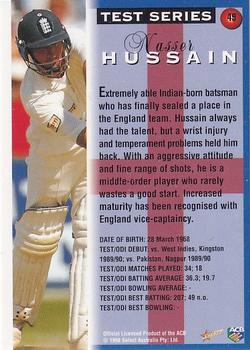 1998-99 Select Tradition Hobby Exclusive - Gold Parallel #49 Nasser Hussain Back