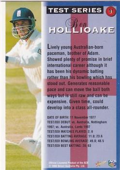 1998-99 Select Tradition Hobby Exclusive - Gold Parallel #51 Ben Hollioake Back