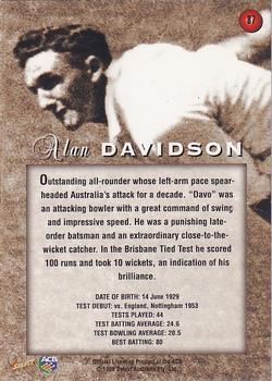 1998-99 Select Tradition Hobby Exclusive - Gold Parallel #87 Alan Davidson Back