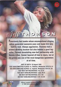 1998-99 Select Tradition Hobby Exclusive - Gold Parallel #93 Jeff Thomson Back