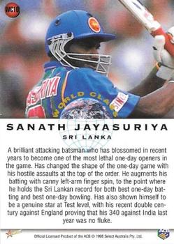 1998-99 Select Tradition Hobby Exclusive - World Class #WC10 Sanath Jayasuriya Back