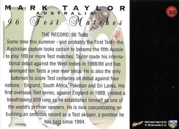 1998-99 Select Tradition Hobby Exclusive - Record Breakers #RB5 Mark Taylor Back