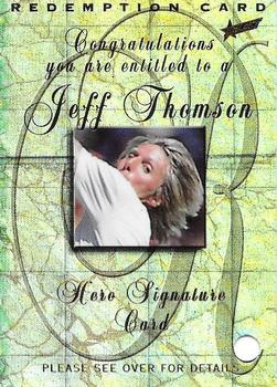 1998-99 Select Tradition Hobby Exclusive - Hero Signature Redemption #HSR9 Jeff Thomson Front