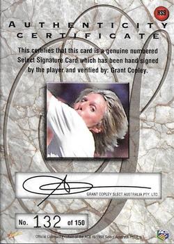 1998-99 Select Tradition Hobby Exclusive - Hero Signatures #HS9 Jeff Thomson Back