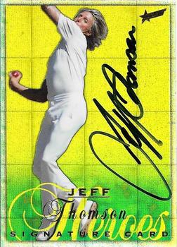 1998-99 Select Tradition Hobby Exclusive - Hero Signatures #HS9 Jeff Thomson Front