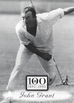 1996 Futera Victorian Cricket Association 1895-1995 #24 John Grant Front