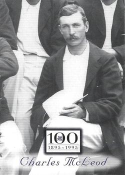 1996 Futera Victorian Cricket Association 1895-1995 #54 Charles McLeod Front