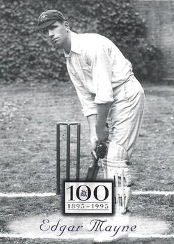 1996 Futera Victorian Cricket Association 1895-1995 #57 Edgar Mayne Front