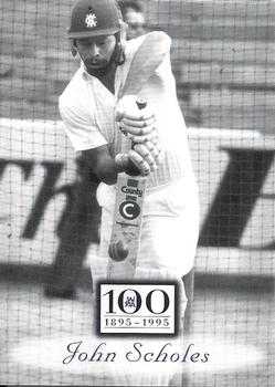 1996 Futera Victorian Cricket Association 1895-1995 #79 John Scholes Front