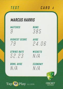 2019-20 Tap 'N' Play CA/BBL #4 Marcus Harris Back