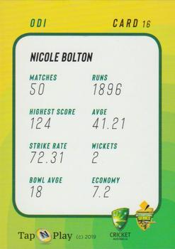 2019-20 Tap 'N' Play CA/BBL #16 Nicole Bolton Back