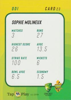 2019-20 Tap 'N' Play CA/BBL #23 Sophie Molineux Back