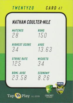 2019-20 Tap 'N' Play CA/BBL #47 Nathan Coulter-Nile Back