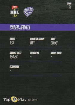 2019-20 Tap 'N' Play CA/BBL #98 Caleb Jewell Back