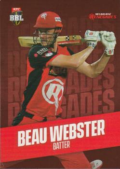 2019-20 Tap 'N' Play CA/BBL #119 Beau Webster Front