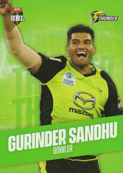 2019-20 Tap 'N' Play CA/BBL #190 Gurinder Sandhu Front