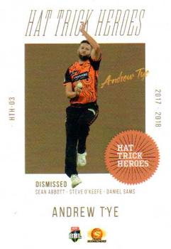 2019-20 Tap 'N' Play CA/BBL - Hat Trick Heroes #HTH-03 Andrew Tye Front