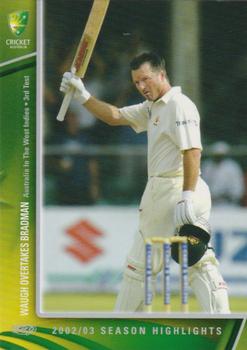 2003-04 Elite Sports Cricket Australia #75 Steve Waugh Front
