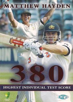 2003-04 Elite Sports Cricket Australia #AC1 Matthew Hayden Front