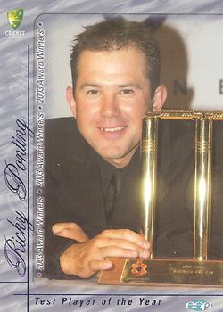 2003-04 Elite Sports Cricket Australia - 2003 Award Winners #AW2 Ricky Ponting Front