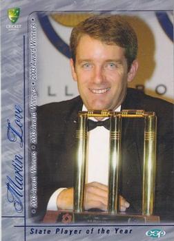 2003-04 Elite Sports Cricket Australia - 2003 Award Winners #AW3 Martin Love Front