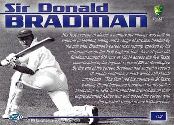 2003-04 Elite Sports Cricket Australia - Tribute Card #TC2 Sir Don Bradman Back