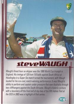 2003-04 Elite Sports Cricket Australia - Case Card #CC1 Steve Waugh Front