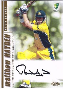 2003-04 Elite Sports Cricket Australia - Signature Series #SS02 Matthew Hayden Front