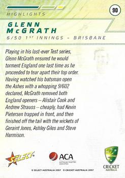 2007-08 Select #90 Glenn McGrath Back