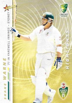 2007-08 Select #100 Shane Warne Front