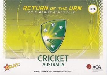 2007-08 Select - Holofoil #HF84 2nd 3 Mobile Ashes Test Back