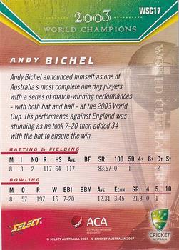 2007-08 Select - World Cup Hat-Trick #WSC17 Andy Bichel Back